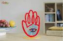 David Gerstein Art Evil Eye Hamsa Metal Sculpture
