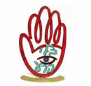 David Gerstein Art Evil Eye Hamsa Metal Sculpture