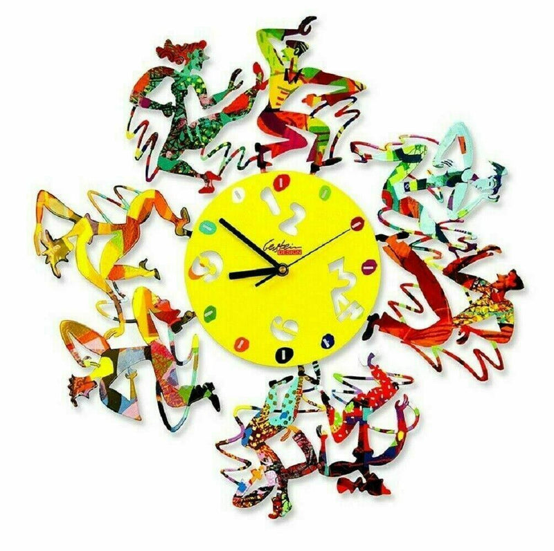 David Gerstein Disco Time Clock Decorative wall Clocks Laser Sublimation Print