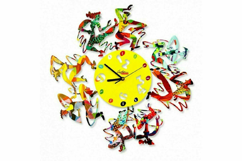 David Gerstein Disco Time Clock Decorative wall Clocks Laser Sublimation Print