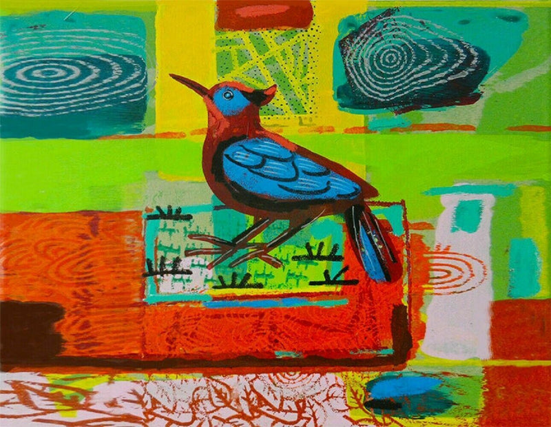 David Gerstein Works on Canvas BIRDS 2 Digital Print - Limited edition