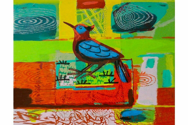 David Gerstein Works on Canvas BIRDS 2 Digital Print - Limited edition