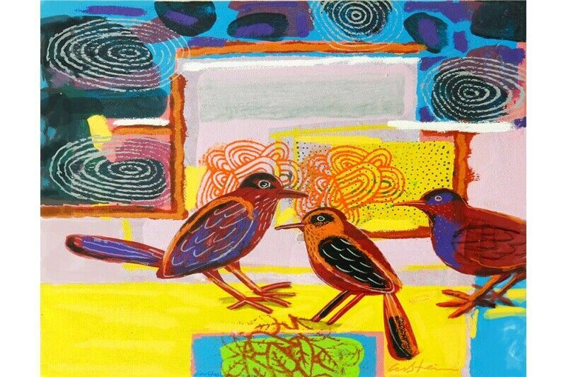 David Gerstein Works on Canvas BIRDS 3 Digital Print - Limited edition