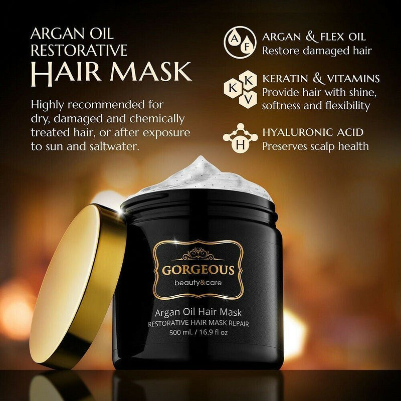 Moroccan Argan Oil Shampoo and Conditioner SLS Sulfate Free and serum Gift Set -