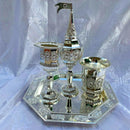 4 Piece Havdallah Set +Tray | Silver Plate| Shabbat Gift | Judaica | Havdalah