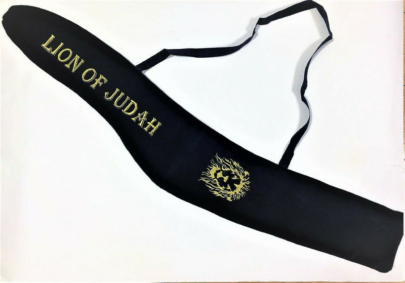 Shofar Velvet Bag XL Pouch Carry lion of juda Case Christian Judaica Yemenite