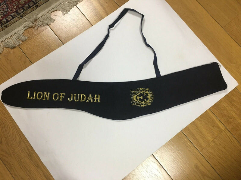 Shofar Velvet Bag XL Pouch Carry lion of juda Case Christian Judaica Yemenite