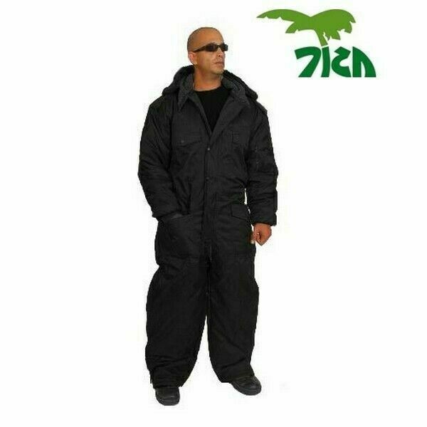 IDF Israel Black Cold Weather "Hermonit" Winter Gear Coverall Size XXL