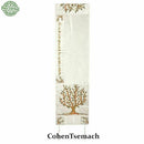White Raw Silk Yair Emanuel  Tallit with Matching Bag and Kippa- Tree of Life