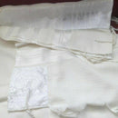 Wool Tallit Prayer Shawl Meron White Size 47"L X 67" W Kosher Talitania