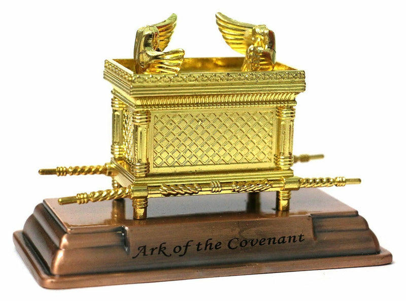 Gold Ark of the Covenant & Testimony on Copper Base Large Size Replica