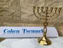 Brass copper Grafted in Messianic vintage 6" Menorah candle holder Holyland Gift