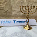 Brass copper Grafted in Messianic vintage 6" Menorah candle holder Holyland Gift