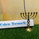 Brass copper Grafted in Messianic vintage 6" Menorah candle holder Holyland Gift