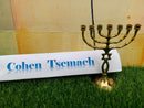 Brass copper Grafted in Messianic vintage 6" Menorah candle holder Holyland Gift