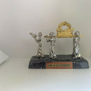 Ark of the covenant with carriers Jewish Testimony Israel Judaica Silver Tone