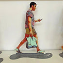 Walking in Tel Aviv Created by David Gerstein Modern Pop Art - Apple Man Urban