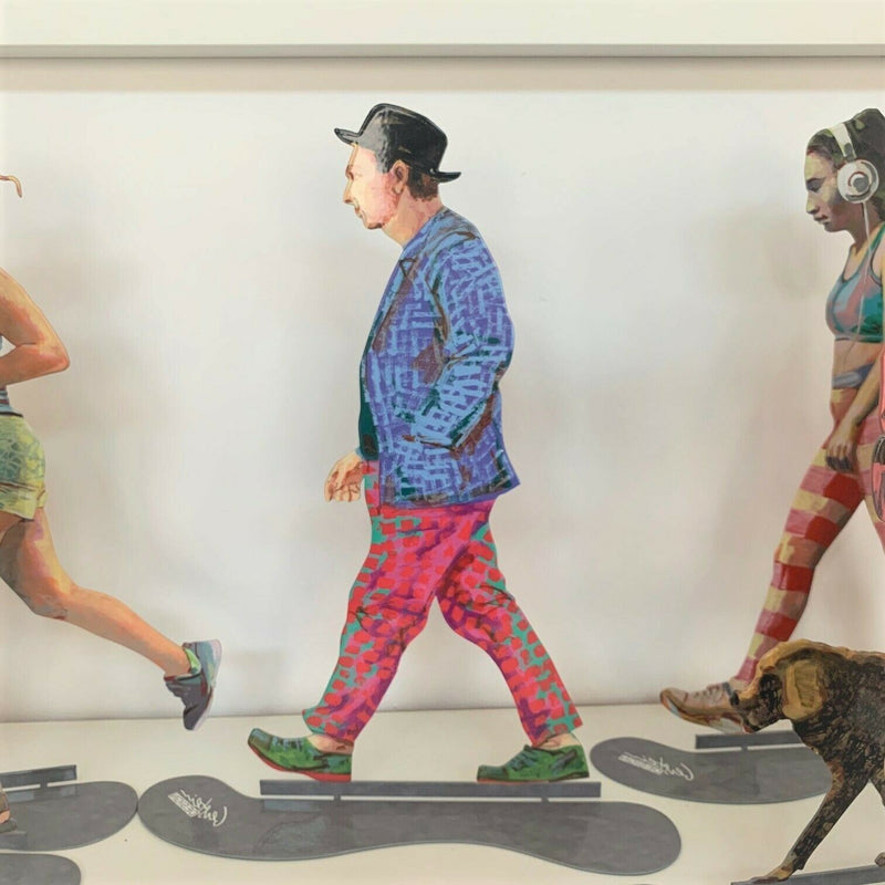 Walking in Tel Aviv Created by David Gerstein Modern Art- Bohemian Walker Urban