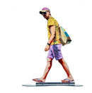 Walking in Tel Aviv Creation By David Gerstein Art- Walker With Baseball Cap