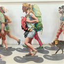 Walking in Tel Aviv Creation By David Gerstein Modern Pop Art -World Traveler