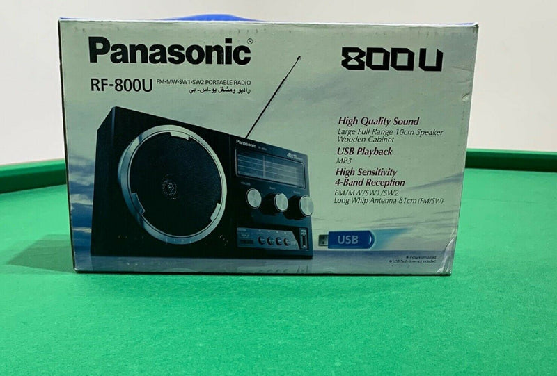 Panasonic Rf-800U New Retro Vintage Radio Transistor Portable Batteries Mp3 Usb