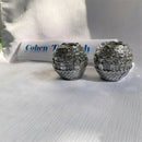 Jerusalem Candle Holders Candlesticks Silver and Gold Plated Sabbath 3.1 inch