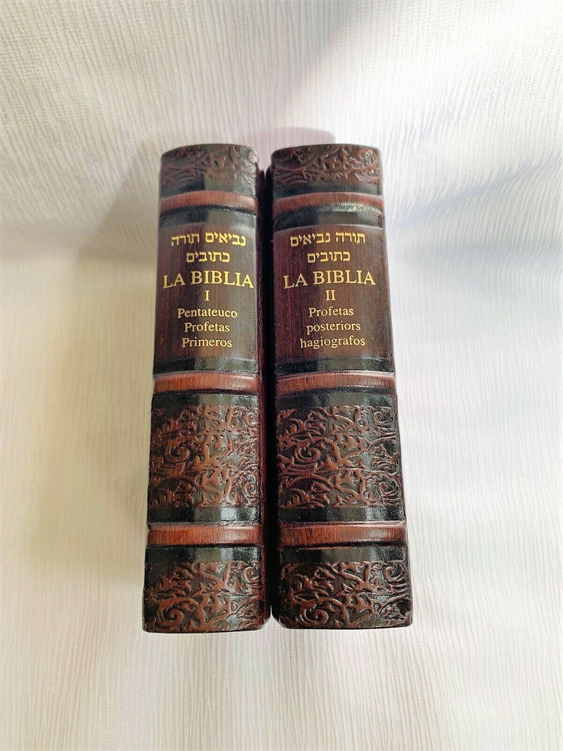 española bible libro heb-spanish, tanakh old testament 5 books of moses.Leather