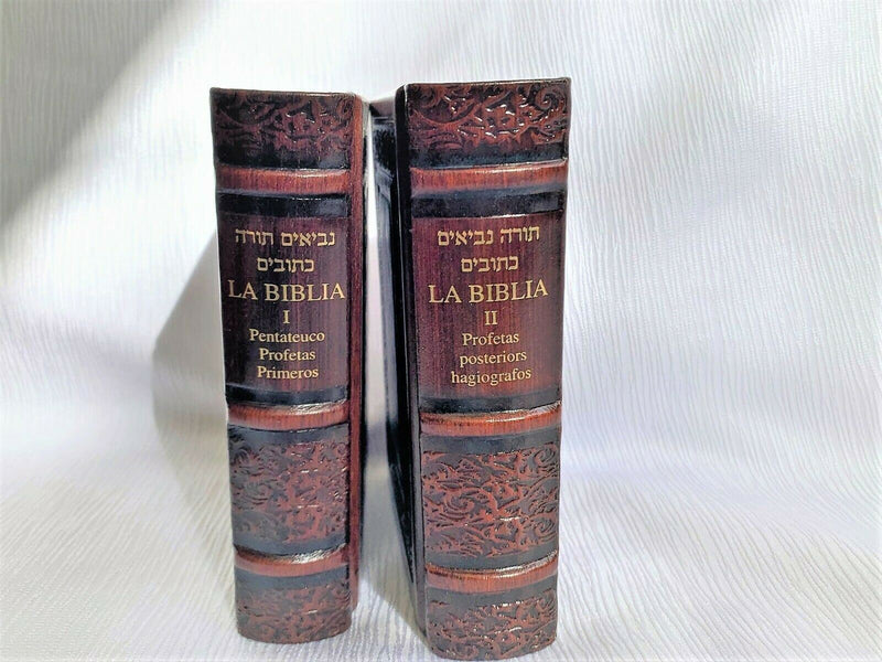 española bible libro heb-spanish, tanakh old testament 5 books of moses.Leather