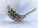 Jerusalem Old City silver plated rams' ram horn shofar 14"-16" kosher Free Stand