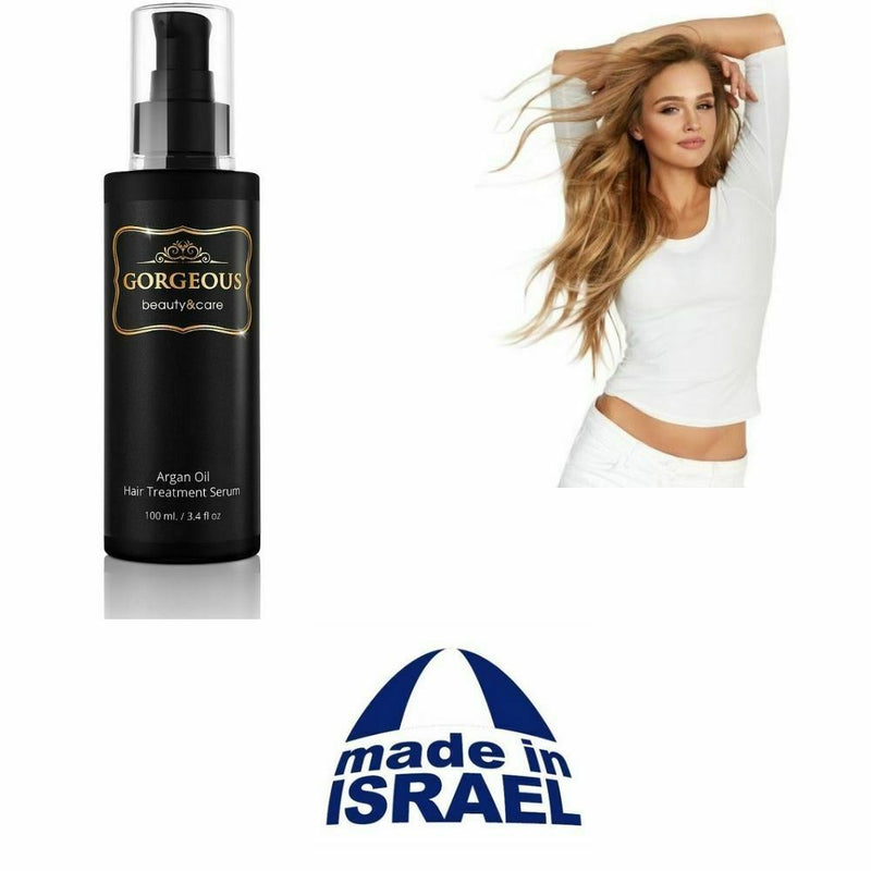 Made in Israel Moroccan Argan Oil Treatment for Dry and Damaged Hair  3.4oz