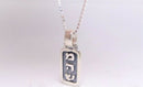 Amaizing Sterling Silver Hebrew Letters Dog Tag Necklace - Healing From Israel