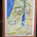 The Holy Land in the time of Jesus 3-D Topographic Wall MAP 14" Bible Sites
