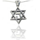Amaizing Necklace Hashem: Silver Rope Star of David Kabbalah Necklace Hand Made