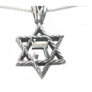 Amaizing Necklace Hashem: Silver Rope Star of David Kabbalah Necklace Hand Made
