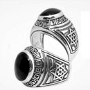 Amaizing Holy Names: Sterling Silver & Onyx Signet Ring Made In Israel