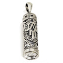 Amaizing Silver 925 Hnd Hamsa Mezuzah And Shema Israel Scroll Lucky Evil Eye Necklace