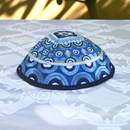 Emanuel Embroidered Silk Kippah - Stars of David Jewish Kippah Yarmulke Kippas