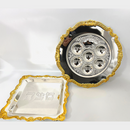 set 2 Plate&Cover Passover Seder Matzah Pesach Israel Passover Plate LRG Passover Seder + Matzah Plate Pesach Set Kosher Matzo Bread