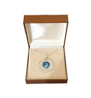 Amazing Handmade 925 Silver Roman Glass Jerusalem Pendant,Roman Glass Pendant,Jewish Pendant