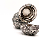 Amazing Shabbat travel Candlesticks - Metal Travel compact Size 2" Old City of Jerusalem