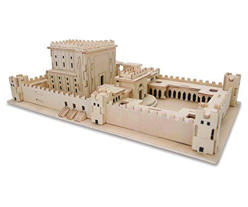 3D Jigsaw Wooden Puzzle The Temple 26x15x10 cm Israel Gift Judaica