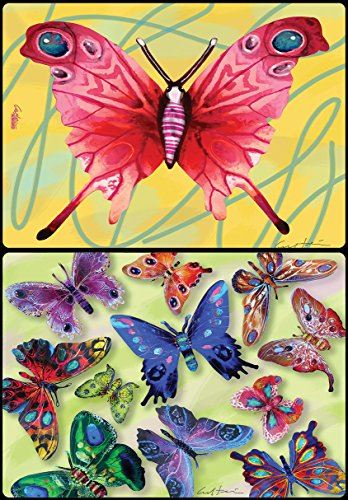 Butterflies Table Placements David Gerstein 6 Placemats Tischsets with 12 prints