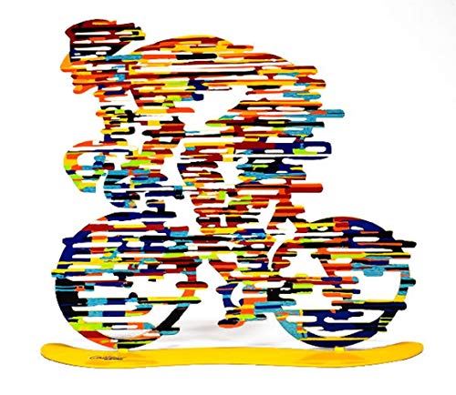 Cohen Tsemach David Gerstein Modern Art Tour De France Cyclist Metal Sculpture B