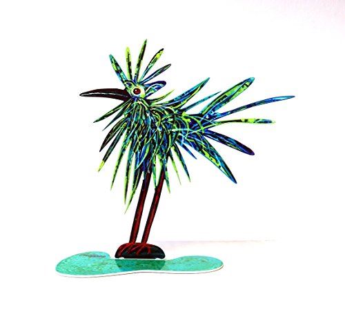 Crazy Bird Metal Modern Pop Art Sculpture by David Gerstein Artist