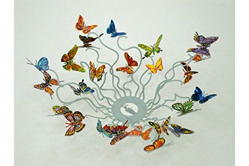 David Gerstein Art Butterflies Forever Metal Fruit Bowl/Metal Wall Sculpture