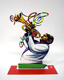 David Gerstein Metal Art - Trumpet Player - Jazz Club - Metal Modern Sculpture