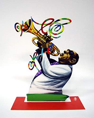 David Gerstein Metal Art - Trumpet Player - Jazz Club - Metal Modern Sculpture