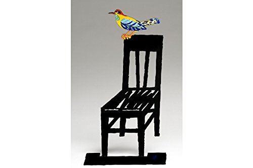 Empty Chair bird on a chair Metal Modern Sculpture David Gerstein MODERN ART