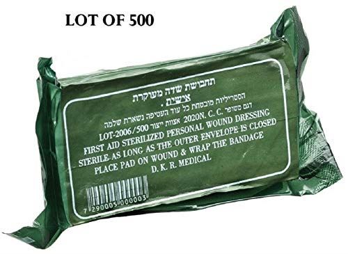 LOT OF 500 Israeli Army Bandage Field Dressing Emergency IDF IFAK EMT Trauma