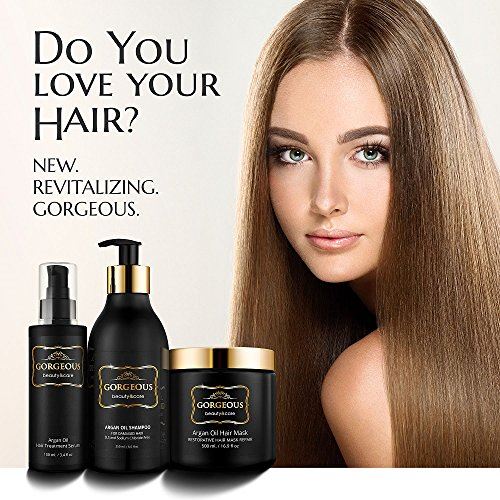 Moroccan Argan Oil Shampoo Volumizing & Moisturizing Infused With Keratin 8.5 OZ